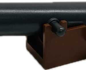 LEGO Cannon With Brown Base Pearl Dark Grey Barrel