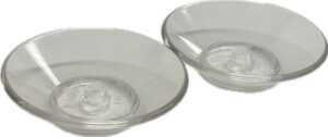 "LEGO Dish 5×5 Pack of 2 Trans Clear"