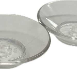 "LEGO Dish 5×5 Pack of 2 Trans Clear"