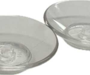 "LEGO Dish 5×5 Pack of 2 Trans Clear"