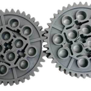 "LEGO Technic 40 Tooth Gears Pack Of 2 Light Bluish Grey"