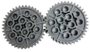 "LEGO Technic 40 Tooth Gears Pack Of 2 Light Bluish Grey"