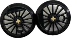 "LEGO Trains Wheels Pack of 2 Black"