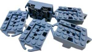 LEGO Roller Coaster Car Pack of 5 Sand Blue