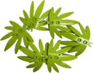 LEGO Plant Swordleaf Palm Leaves Pack of 6 Lime displayed.