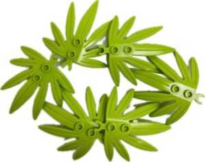 Alt text: "LEGO Plant Swordleaf Palm Leaves Pack of 6 Lime"