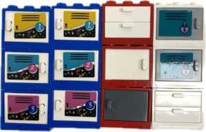 "LEGO Cupboard 2x3x2 Fun Pack in mixed colours"