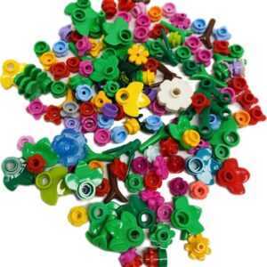 "LEGO Plants Fun Pack Mixed Flowers and Leaves display."