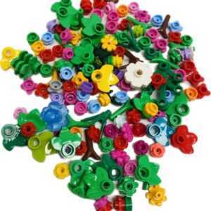 LEGO Plants Fun Pack Mixed Flowers and Leaves display.