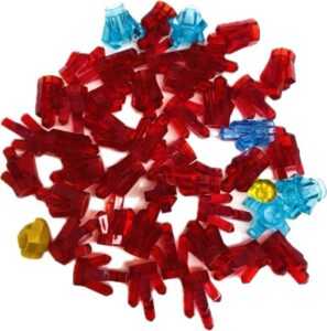 "LEGO Crystals Gems Jewels Gold Mixed Pack"