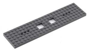 "LEGO Dark Bluish Grey Train Base 6x24"