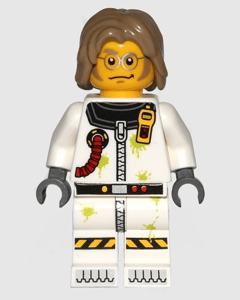 LEGO Space Alien Conquest Toxic Cleanup Scientist Minifigure displayed.