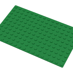 "LEGO Vintage Baseplate 10x16 Green for building"