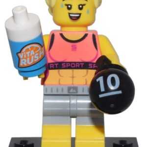 LEGO City Fitness Instructor Minifigure in action.