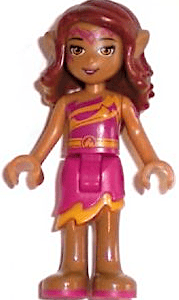 LEGO Elves Azari Firedancer Minidoll in vibrant colors.