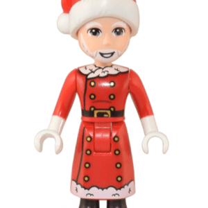 LEGO Friends Santa Minidoll with festive attire.