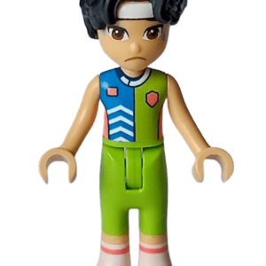 "LEGO Friends Niko Minidoll with colorful accessories."