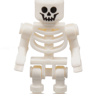 LEGO Skeleton Minifigure with detailed features.