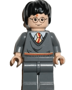 "LEGO Harry Potter Minifigure in colorful attire."