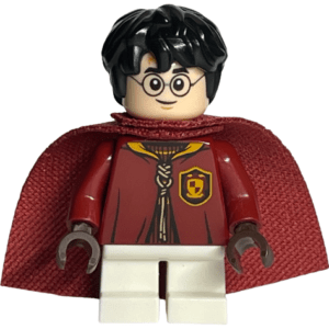 "LEGO Harry Potter Minifigure displayed on table."