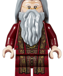 LEGO Harry Potter Albus Dumbledore Minifigure displayed.