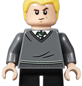 LEGO Harry Potter Draco Malfoy Minifigure displayed.