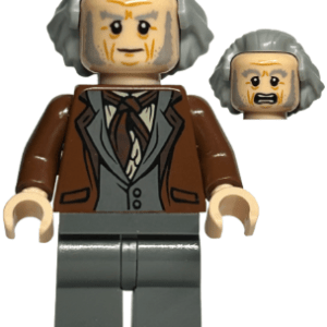 LEGO Harry Potter Garrick Ollivander Minifigure standing proudly.