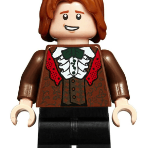 "LEGO Harry Potter Ron Weasley Minifigure displayed"