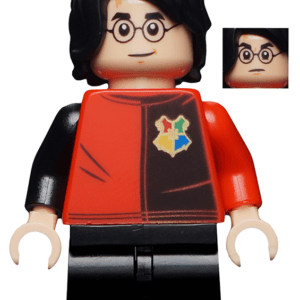 LEGO Harry Potter Minifigure on display.