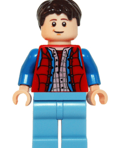 LEGO Back to the Future Marty McFly Minifigure Ideas displayed.