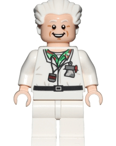 "LEGO Back to the Future Doc Brown Minifigure"