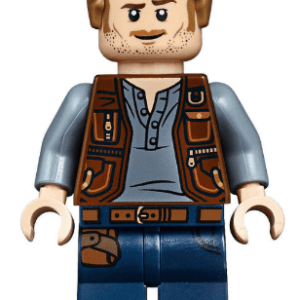 LEGO Jurassic World Owen Grady Minifigure displayed.