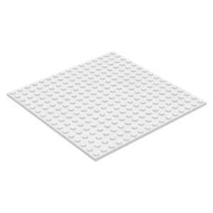 "LEGO 16x16 Plate White on display"