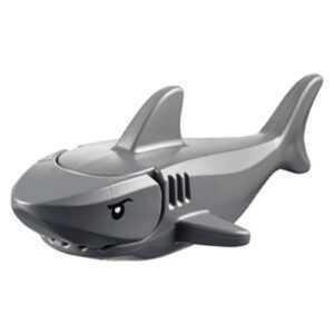 "LEGO Animal Shark toy set displayed creatively."