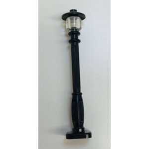 "LEGO Lamp Post Assembly Black in detail."