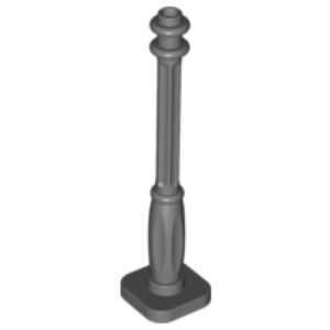 "LEGO Lamp Post Dark Bluish Grey design"