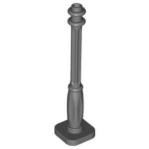 "LEGO Lamp Post Dark Bluish Grey design"