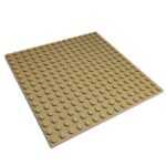 "LEGO Plate 16×16 Dark Tan brand new"