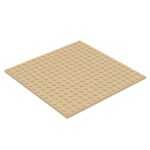 "LEGO Plate 16×16 Tan, versatile building base."