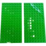 LEGO Plate 8×16 Pack Of 2 Bright Green.