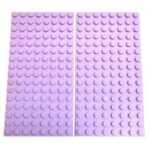 "LEGO Plate 8×16 Pack Of 2 Lavender"