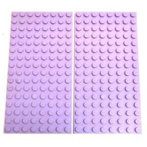 "LEGO Plate 8×16 Pack Of 2 Lavender"