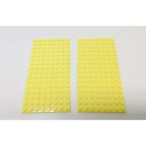 LEGO Plate 8×16 Pack Of 2 Bright Light Yellow