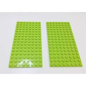 Alt text: "LEGO Plate 8×16 Pack Of 2 Lime"