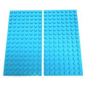 "LEGO Plate 8×16 Pack Of 2 Medium Azure"