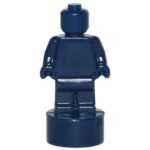 "LEGO Statuette / Trophy Dark Blue displayed"