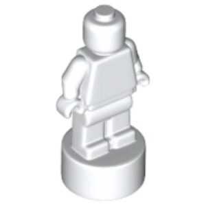 "LEGO Statuette / Trophy White display piece"