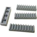 "LEGO Technic Gear Rack 1×4 in grey"