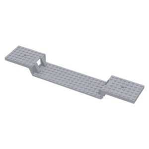 LEGO Train Base 6x34 Split Level Light Bluish Grey