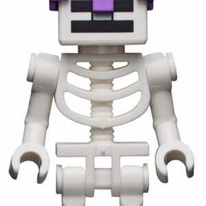 LEGO Minecraft Skeleton Minifigure with bow.